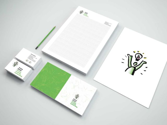 Geschäftspapiere für ein Coaching-Unternehmen